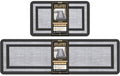 Mattitude Kitchen Mats Set of 2,Cushioned Anti-Fatigue Non-Skid Rug Sets by Mattitude