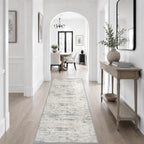 2x6 Washable Runner Rug：Modern Abstract Kitchen Soft Carpet Gray - Image 5