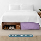 Bare Home Bed Skirt 15-Inch Drop 1800 Ultra-Soft (Queen, Lavender) - Image 4