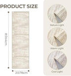 2'6 x 8' Runner Rug Non Slip,Washable Kitchen Rugs,Brown - Image 2