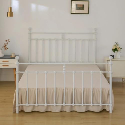 Bed Skirt, Full Size Ruffled Bed Skirts with Split Corners - Image 3