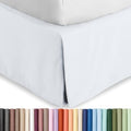 Bare Home Bed Skirt 15-Inch Drop 1800 Ultra-Soft (Full, White) by BareHome