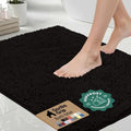 GORILLA GRIP Bath Rug Mat for Bathroom, Absorbent Chenille, 60x24 Black by GorillaGrip
