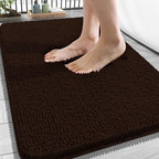 OLANLY Bathroom Rugs 34x21, Extra Soft Absorbent Chenille Bath Rugs by OLANLY