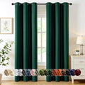 MIULEE Christmas Blackout Curtains for Bedroom 40x90 Inch Long Hunter Green by MIULEE