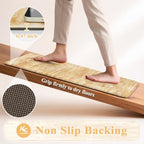 KIMODE Anti Fatigue Kitchen Mats,Autumn Orange Kitchen Rugs Sets of 2 Wider - Image 4