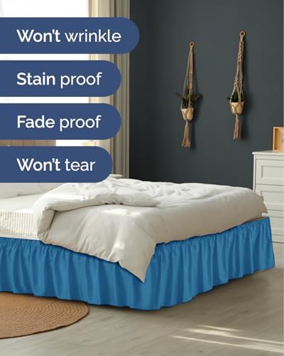 CGK Wrap Around Bed Skirt - College Dorm Room - 9" Inch, Twin/Twin XL - Image 5