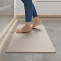 YDKGL Kitchen Rugs Kitchen Mats for Floor Non Slip Washable Beige 17"x30" by YDKGL