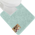 GORILLA GRIP Chenille Bath Rug Mat for Square Toilet Base, 24x19 Seablue by GorillaGrip