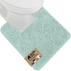 GORILLA GRIP Chenille Bath Rug Mat for Square Toilet Base, 24x19 Seablue by GorillaGrip