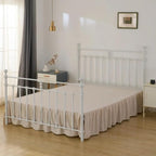 Bed Skirt Queen Size Ruffled Bed Skirts with Split Corners - Image 4