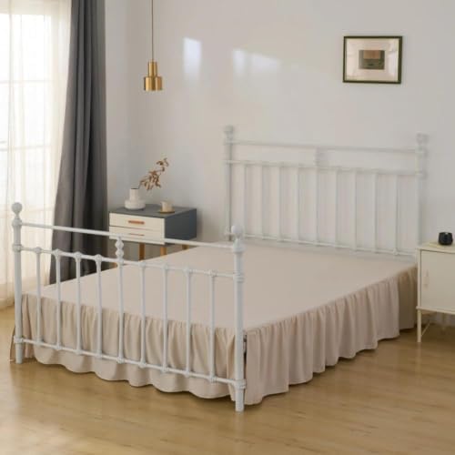 Bed Skirt, Full Size Ruffled Bed Skirts with Split Corners - Image 4