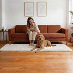Ophanie Runner Rug for Hallway, 2x7 Washable Non-Slip Fluffy Soft Bedside Rugs, Bedroom Living Room Shaggy Carpet for Kids Girls Boys Dorm Nursery Decor Aesthetic, Ivory with Over 99 pcs Pile fibers - Image 6