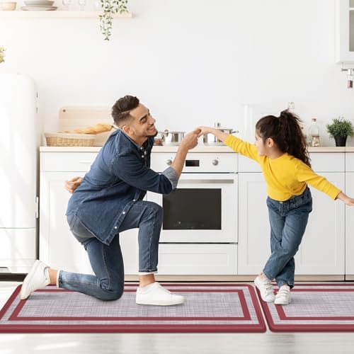 Mattitude Kitchen Mats Set of 2,Cushioned Anti-Fatigue Non-Skid Rug Sets - Image 5