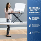 KitchenClouds Kitchen Mat Cushioned Anti Fatigue Kitchen Rug 17.3"x60" Water Resistant Non Slip Kitchen Rugs and Mats Standing Desk Mat Comfort Floor Mats for Kitchen House Sink Office (Khaki) - Image 4