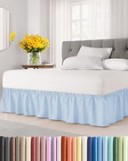 CGK Wrap Around Bed Skirt - College Dorm Room - 15" Inch, Twin/Twin XL by CGKUnlimited
