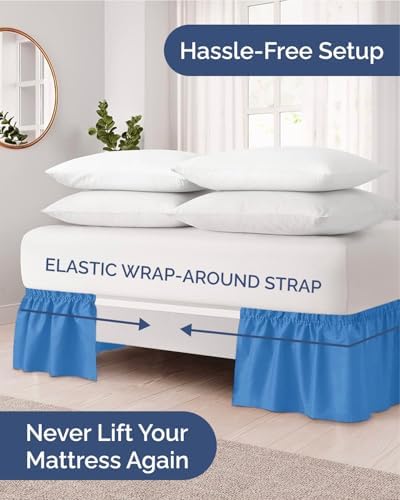 CGK Wrap Around Bed Skirt - College Dorm Room - 16" Inch, Twin/Twin XL - Image 2