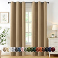 MIULEE Blackout Curtains for Bedroom 2 Panels 40 x 84 Inch Long Taupe Brown by MIULEE