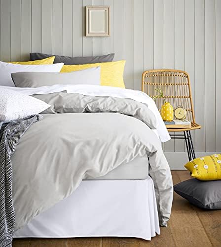 Utopia Bedding Base Valance Sheet Small Double- Soft Brushed Polyester-Microfibre - Pleated - Fits Under The Mattress & Down to The Floor - Bed Base Skirt (White) - Image 5