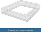 Box Spring Cover Twin Size with Smooth and Elastic Woven Material - Image 3