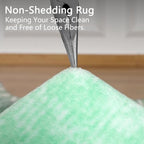 Area Rug 4x6 Green Rug Washable Rugs Non Slip Low Pile Small Carpet for Entryway, Bedroom, Kitchen, Classroom, Kids Room, Office, Dorm, Dining Room - Image 6