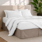 Bare Home Bed Skirt 15-Inch Drop 1800 Ultra-Soft (Cal King, Taupe) - Image 2