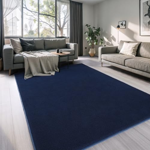 AROGAN Shag Runner Rug for Hallways, 2x6 Feet Washable Rugs, Navy Blue - Image 7