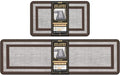 Mattitude Kitchen Mats Set of 2,Cushioned Anti-Fatigue Non-Skid Rug Sets by Mattitude