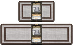 Mattitude Kitchen Mats Set of 2,Cushioned Anti-Fatigue Non-Skid Rug Sets by Mattitude
