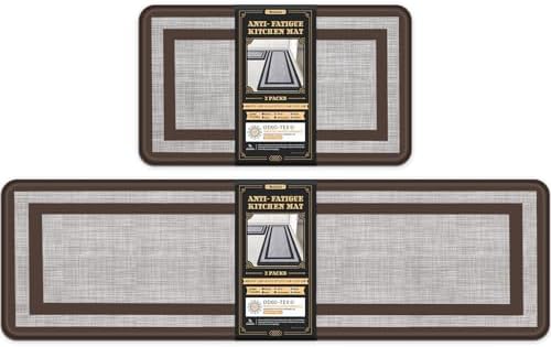 Mattitude Kitchen Mats Set of 2,Cushioned Anti-Fatigue Non-Skid Rug Sets by Mattitude