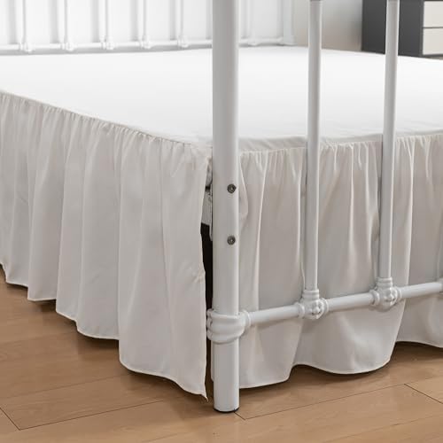 Bed Skirt King Size Ruffled Bed Skirt with Split Corners by xuandian