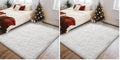 Ophanie White Rugs for Bedroom Fluffy, 4x6 Nursery Soft Fuzzy Shag Plush Shaggy Bedside Area Rug, Living Room Carpet for Girls Kids Baby Teen Dorm Home Decor Aesthetic (Pack of 2) by Ophanie