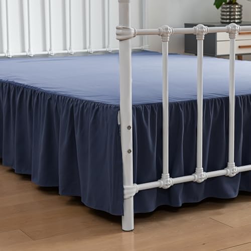 Bed Skirt Twin Size Ruffled Bed Skirts with Split Corners by xuandian