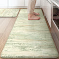 KIMODE Kitchen Mats for Floor Cushioned Anti Fatigue,Green Padded Floor Mat by StayinComfortCookwithJoy