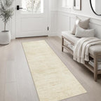 2x6 Washable Runner Rug：Modern Abstract Kitchen Soft Carpet Beige - Image 3