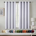 MIULEE Blackout Curtains for Bedroom 2 Panels 50x63 Inch Long Greyish White by MIULEE