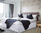 Utopia Bedding Valance Sheet Single - Soft Brushed Polyester-Microfibre - Pleated - Fits Under The Mattress & Down to The Floor - Base Bed Skirt (White) - Image 5