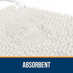 OLANLY Bathroom Runner Rugs 70x24, Extra Soft Absorbent Chenille Bath Rugs - Image 4