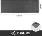 HIYARD Sturdy Front Door Mat, Absorbent Muddy Dirt Resist Welcome Door Mats Outdoor Indoor, Stain and Fade Resistant, Non-Slip Rubber Backing Low Profile Doormat for Entryway, 72×24, Charcoal - Image 2