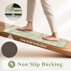 KIMODE Kitchen Mats for Floor Cushioned Anti Fatigue,Green Padded Floor Mat - Image 4