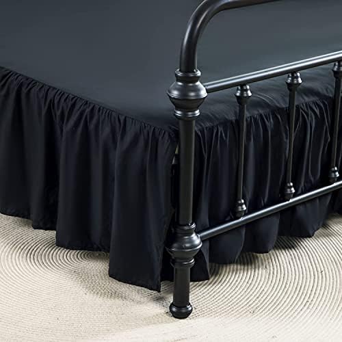Bed Skirt Queen Size Ruffled Bed Skirt with Split Corners by xuandian