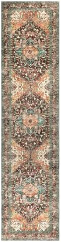 Yamaziot Washable Runner Rug, 2x8 Non-Slip Boho Vintage Hallway Kitchen Rug - Image 2