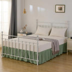 Bed Skirt Full Size Ruffled Bed Skirts with Split Corners - Image 6