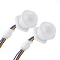 Scpopfer 2Pack Motion Sensor Light Switch 100-240V 40W PIR Human Body Activated LED Sensors Home Smart Infrared Induction Detector Mini Wall Light Switch