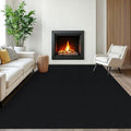 EARTHALL Washable Area Rug, Non Slip Living Room Rug, 6x9 Ft, Black/Grey by Unknown
