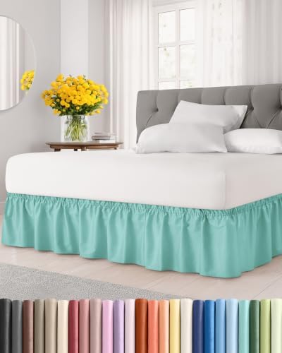 CGK Wrap Around Bed Skirt - College Dorm Room - 9" Inch, Twin/Twin XL by CGKUnlimited