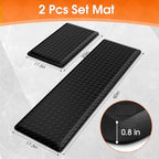 TranquilRelax 4/5 Inch Cushioned Anti Fatigue Kitchen Mats for Floor, Black - Image 2