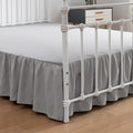Bed Skirt Queen Size Ruffled Bed Skirts with Split Corners by xuandian