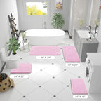 OLANLY Bathroom Runner Rugs 47x17, Extra Soft Absorbent Chenille Bath Rugs - Image 2