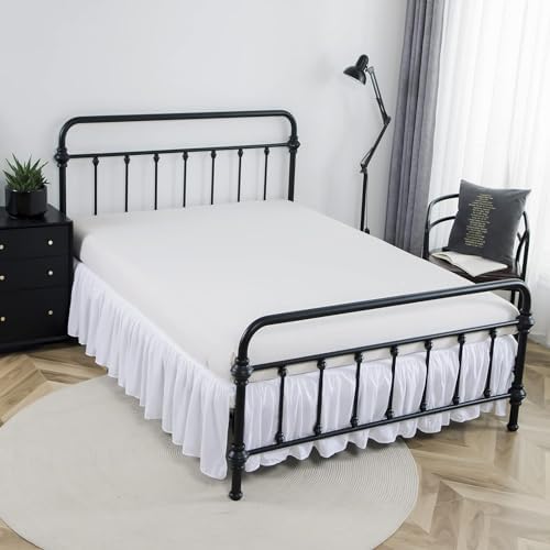 Bed Skirt Full Size Ruffled Bed Skirt with Split Corners - Image 5